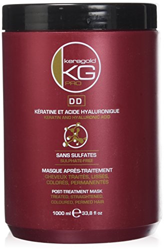Keragold Pro Masque Dd Sans Sulfate A La Keratine/acide Hyaluronique 1 L - Lot De 2