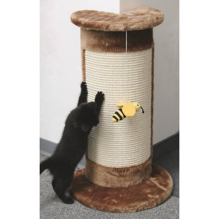 Kerbl Poteau Griffoir Tronc Angulaire 58cm Brun