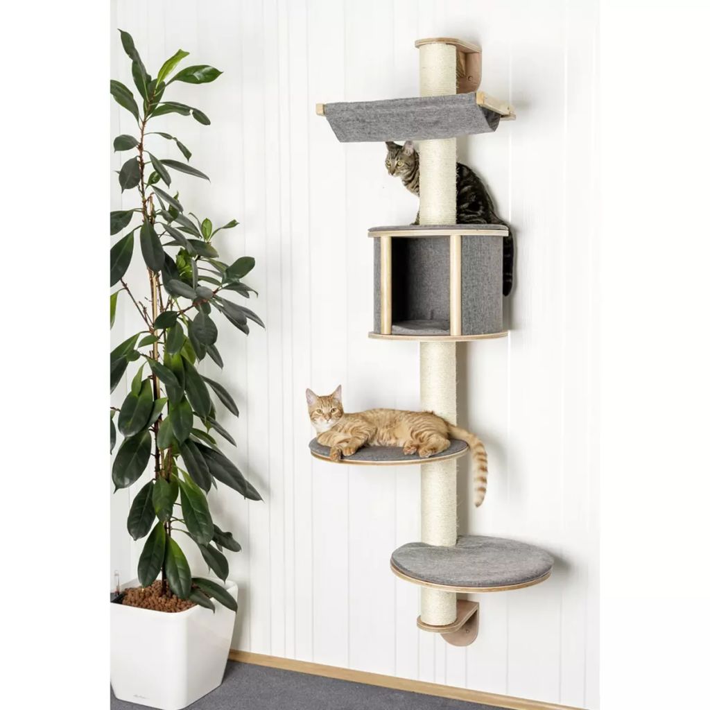 Kerbl Arbre A Chats Mural Dolomit Tofana 168 Cm Gris 81540