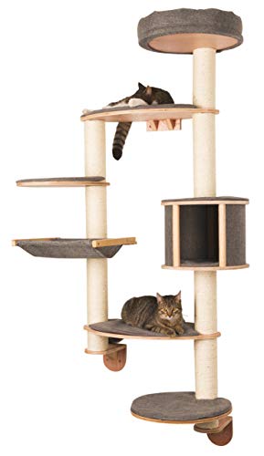 Arbre a Chat Mural Dolomit XL pour Chats - Kerbl - Gris
