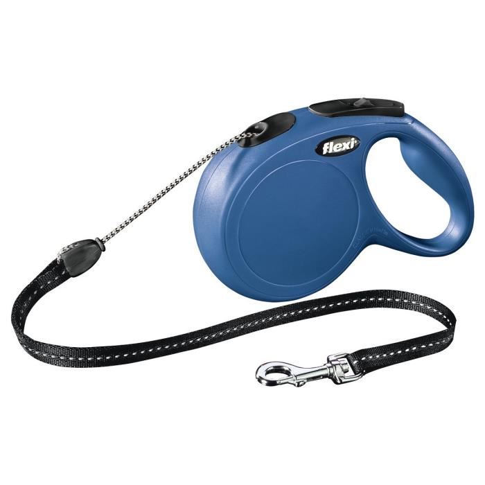 Laisse New Classic M Cord 8 M Blue Flexi Cl20c8-251-bl-20