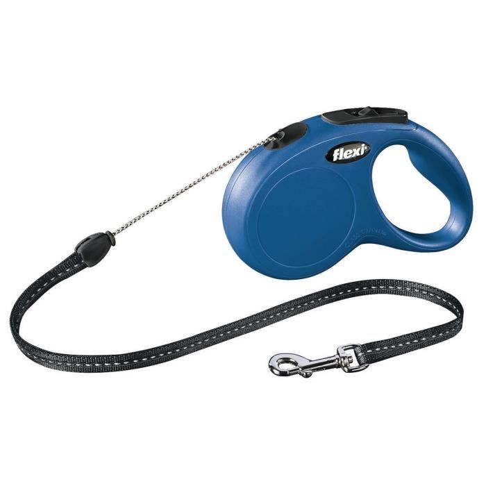 Laisse New Classic S Cord 5 M Blue Flexi Cl10c5 251 Bl 20 Laisse Pour Chiens Jusqua 12 Kg Bleu
