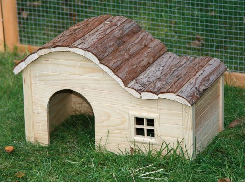Maison Pour Rongeurs Avec Toit Galbe Nature 40x25x25 Cm - Kerbl