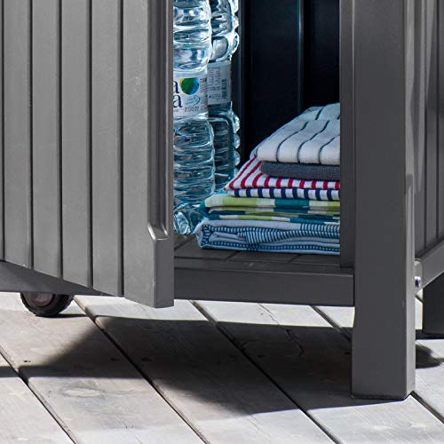 Keter Unity 105l Table Damp039exterieur Multifonctionnelle De Barbecue Graphite 17202663