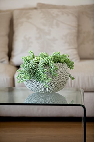 Cache Pot Tricote S Beige