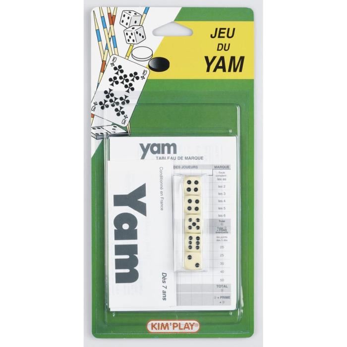 Jeu de yam - des + bloc