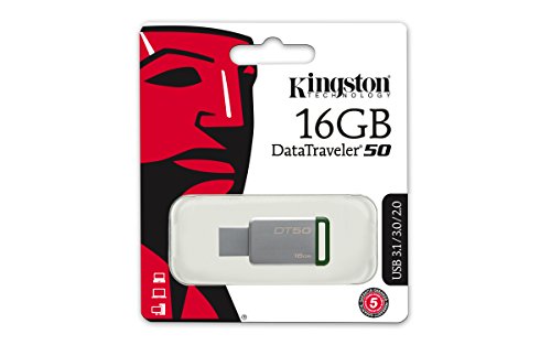 Cle Usb 16 Gb Data Traveler 50 Metal/vert Kingston