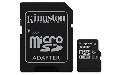 Kingston Canvas Select - Carte Memoire Flash (adaptateur Microsdxc Vers Sd Inclus(e)) - 16 Go - Uhs-i U1 / Class10 - Microsdhc Uhs-i