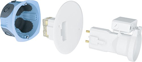 eurohm Kit applique AIR'metic DCL + fiche/douille E27 diametre 67mm 53077