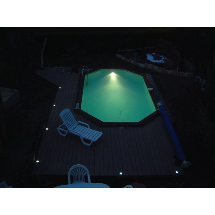 Kit Spot Led 406 Rgb - Ubbink - Pour Piscines Bois - Telecommande Incluse