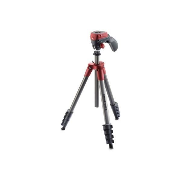 Kit Trepied Compact Action Rotule Joystick Rouge