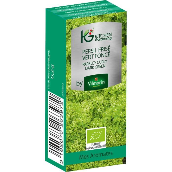 Kitchen Gardening Graines De Persil Frise - Vert Fonce - Bio