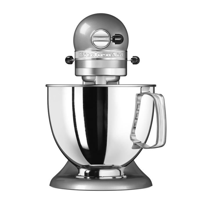 Kitchenaid Robot Patissier Sur Socle 4,8 L Gris Argent - Artisan - 5ksm125ecu