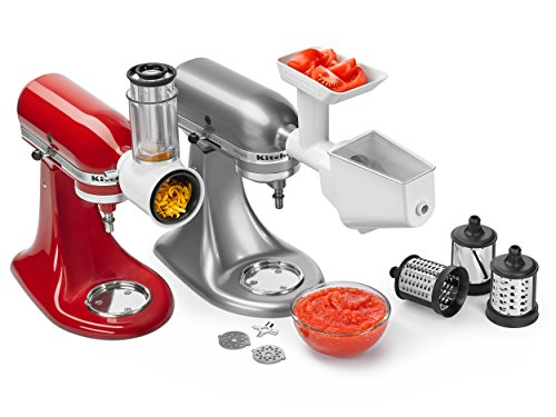 Jeu Daccessoires Kitchenaid 5ksmfppc 5fsvfga Mvsa Pour Batteur Sur Socle Et Mixeur Rouge