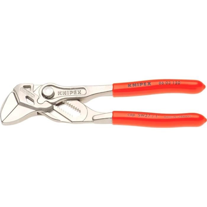 Jeu De Pinces - Knipex - Cobra 125 Mm & Multiprise 150 Mm - Étui Inclus - Acier - Noir