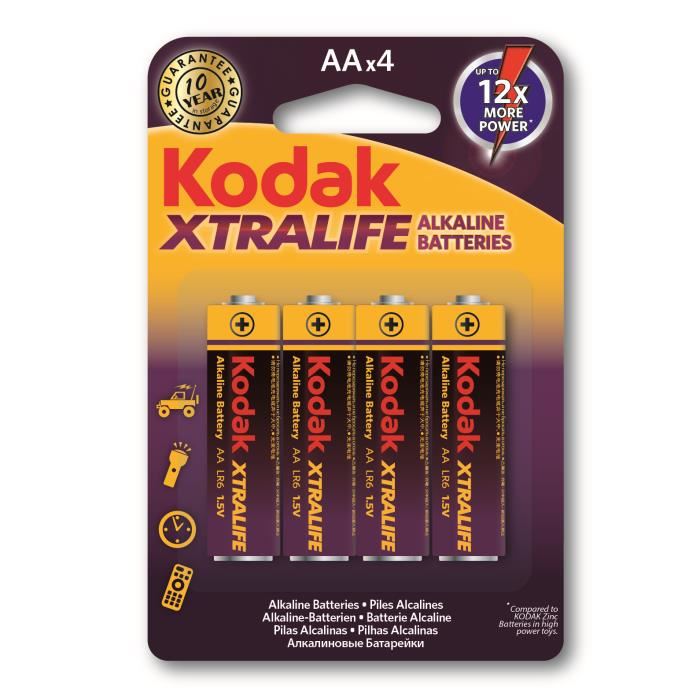 Gamme Xtralife Kodak - Lr6 - 1,5 V - Vendu Par 4