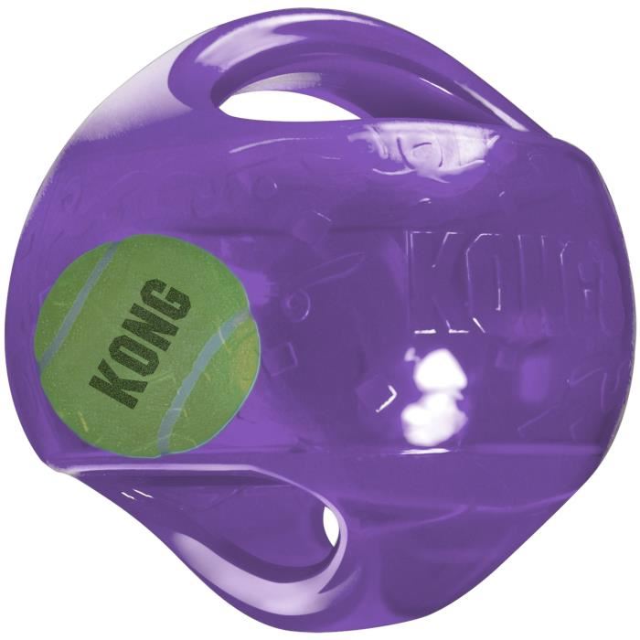 Jouet Kong Jumbler Ball M L Caoutchouc Thermoplastique Balle De Tennis Integree Pour Chien