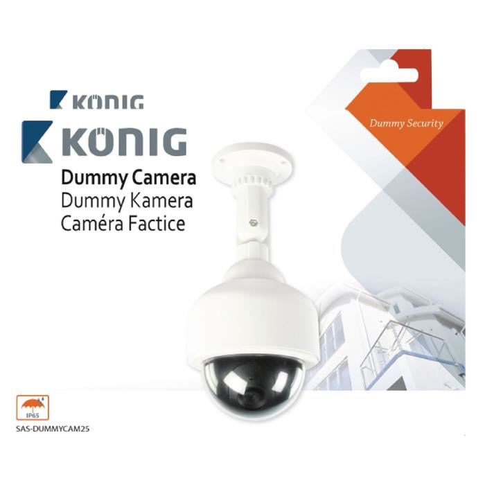 Konig Camera De Surveillance Dome Factice Ip65 Blanc