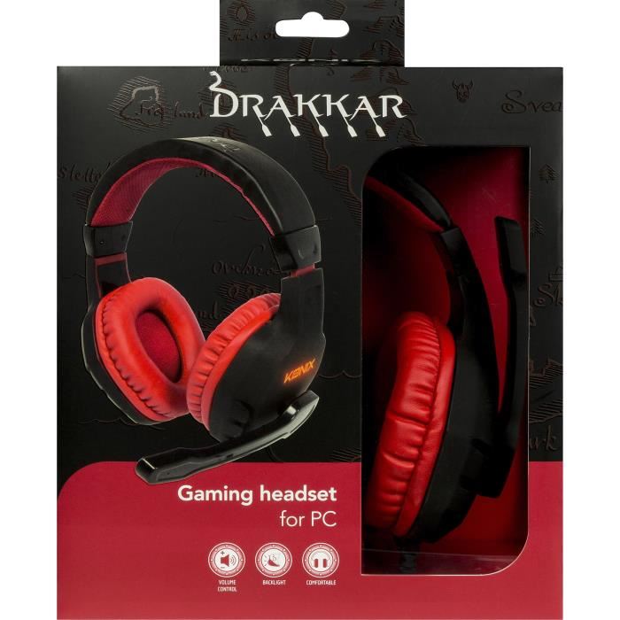 Casque Pc Gaming Drakkar - Skald