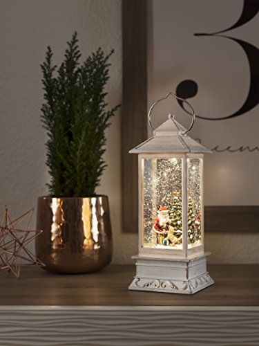 Konstsmide Led Snow Globe Lantern Santa ...