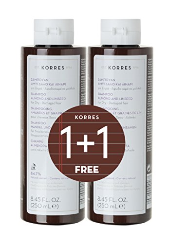 Korres 1+1 Almond & Linseed Shampooing 5...