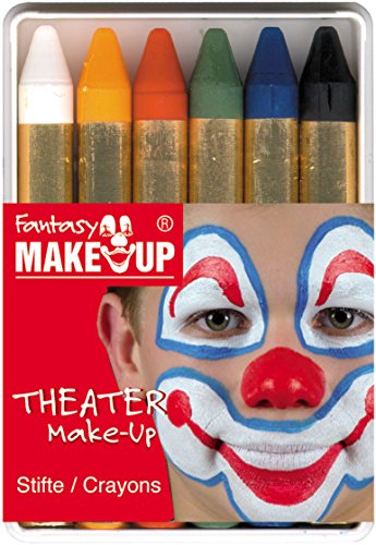 Crayons De Maquillage - Boite De 6 Crayons Gras - Blanc - Mixte - A Partir De 5 Ans