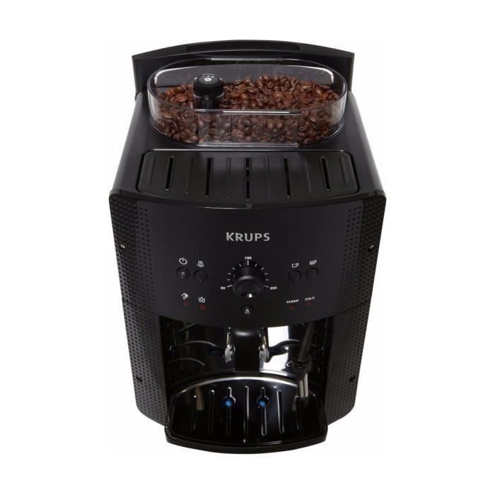 Krups Machine A Cafe Grain 17 L Cafetiere Espresso Buse Vapeur Pour Cappuccino 2 Tasses En Simultane Essential Yy8125fd