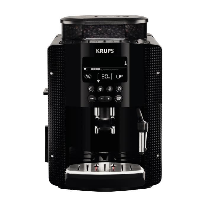 Krups Machine A Cafe Grain 17 L Cafetiere Espresso Buse Vapeur Pour Cappuccino 2 Tasses En Simultane Essential Yy8135fd