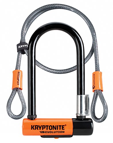Antivol Kryptonite U Evolution Mini 7 Avec Flex Fub 2 Roues Niveau De Securite 7/10 Noir Et Gris