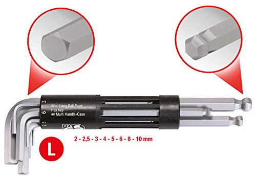 Cles Males 6 Pans A Tete Spherique Longues De 2 A 10mm Jeux De 8 Pieces