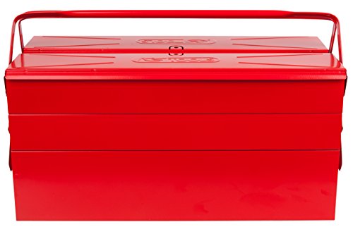 Caisse A Outils Ks Tools 9990120 Caisse Metallique Avec 5 Compartiments L420 Mm Articulations Rivetees