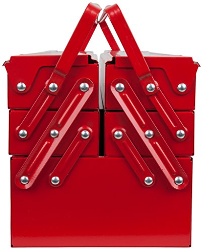 Caisse A Outils Ks Tools 9990120 Caisse Metallique Avec 5 Compartiments L420 Mm Articulations Rivetees