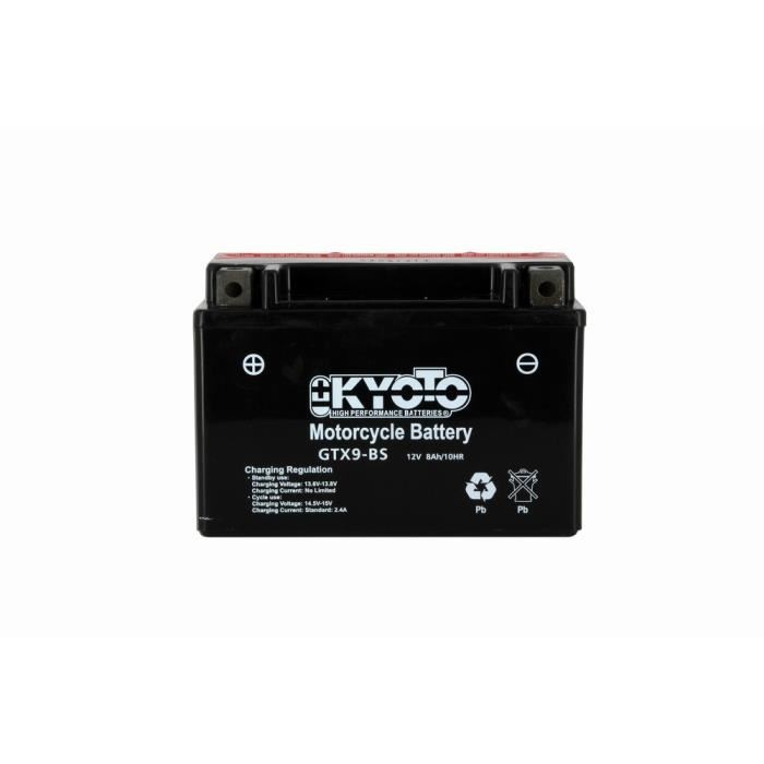 Kyoto Batterie Moto Ytx9 Bs L150mm W 87mm H 105mm