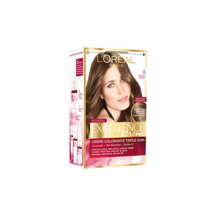 Coloration Permanence Excellence Loreal Paris Blond Fonce 6