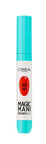 Vernis A Ongle - Loreal Paris - Magic Mani 401 - Rouge - Sechage Rapide - Application Facile