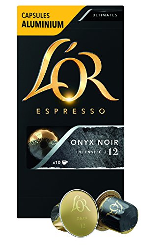 L?or   Onyx - 10 Capsules De Cafe Pour Nespresso® - Espresso - Compatible Nespresso®