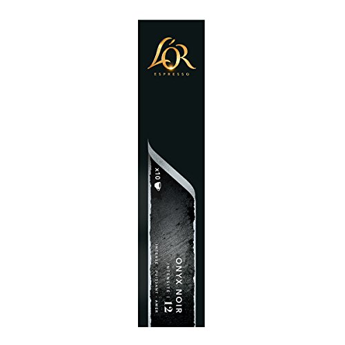 L?or   Onyx - 10 Capsules De Cafe Pour Nespresso® - Espresso - Compatible Nespresso®