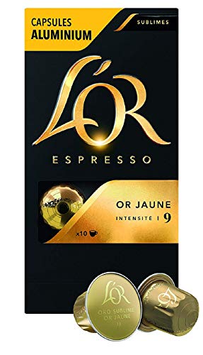 L'or Espresso Or Absolu Intensite 9 Cafe Capsules X10 Compatibles Nespresso®