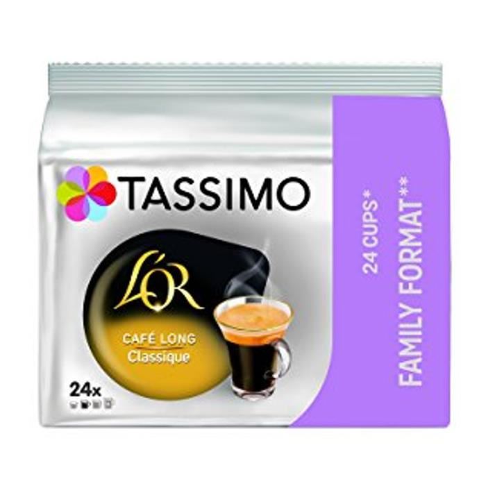 Tassimo Cafe Dosettes  L'or Cafe Long Classique - X24 Boissons