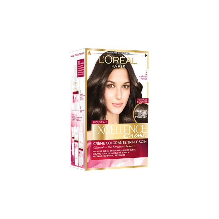 Loreal Excellence Coloration Chatain Fonce 3
