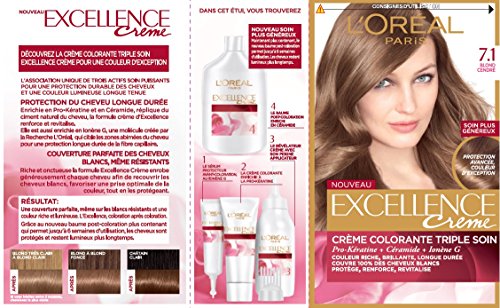 L'OREAL PARIS Excellence Coloration - 7.N Blond cendre