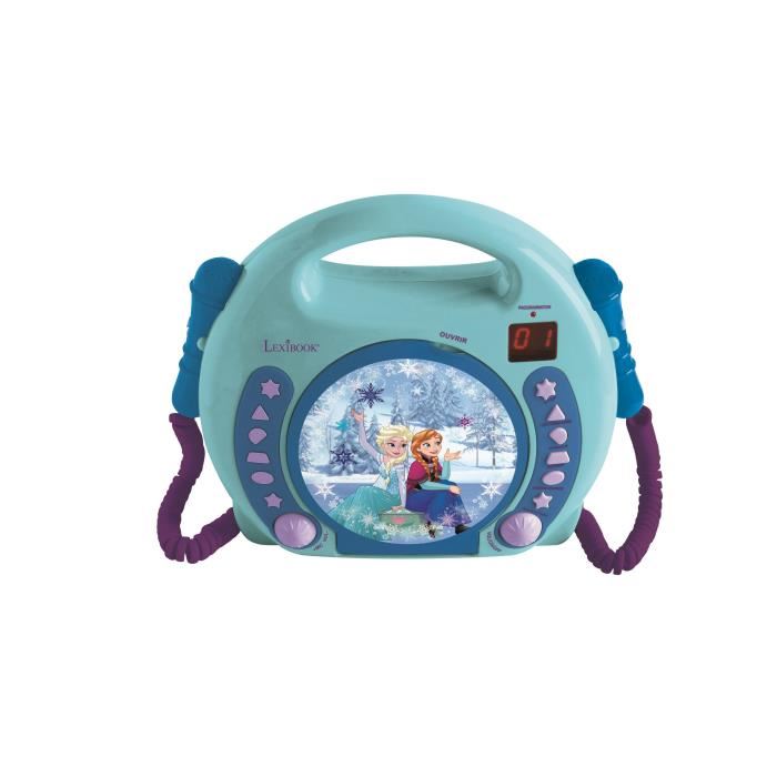 Lecteur Cd Portable Avec 2 Microphones La Reine Des Neiges Lexibook