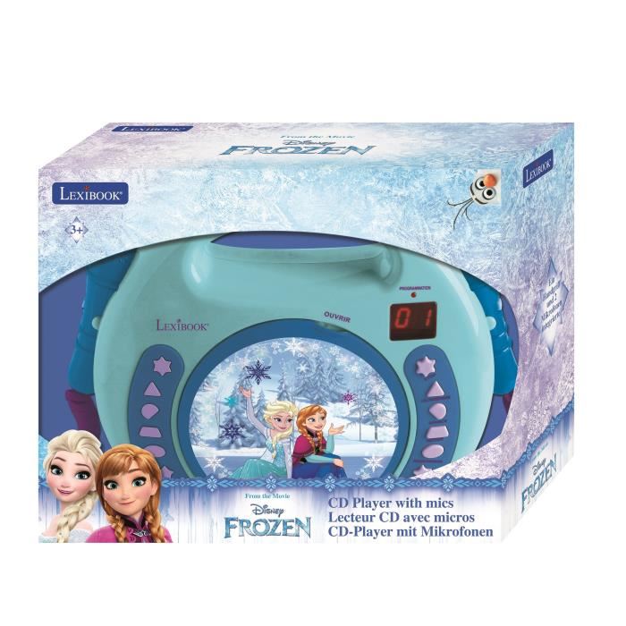 Lecteur Cd Portable Avec 2 Microphones La Reine Des Neiges Lexibook
