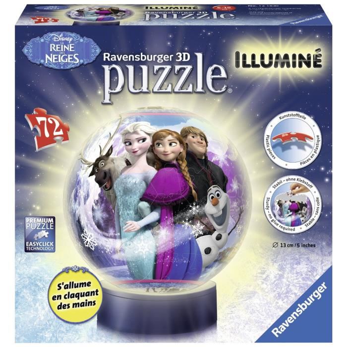 Ravensburger Puzzle 3d Avec Led La Reine Des Neiges