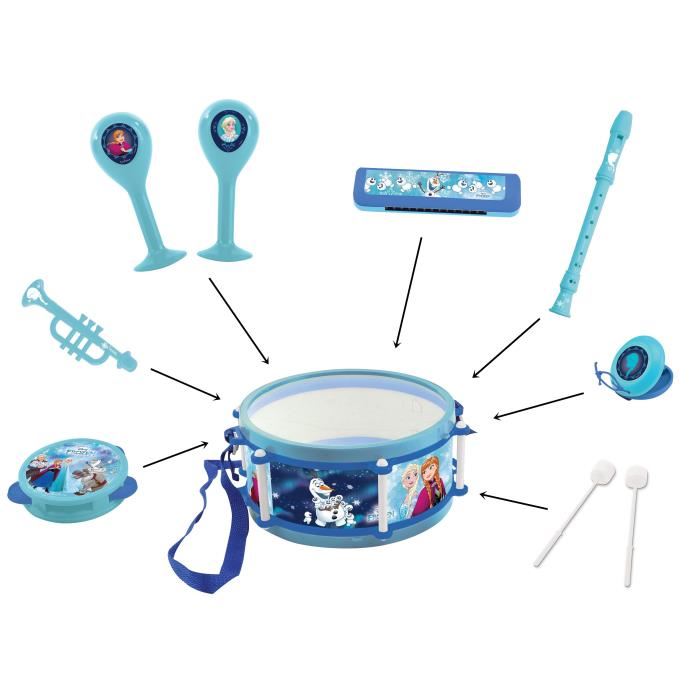 La Reine Des Neiges Set Musical De 7 Instruments De Musique Enfant