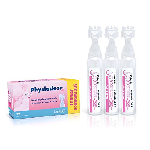 Gilbert Physiodose Serum Physiologique 40 X 5 Ml - Boîte 40 Unidoses De 5 Ml