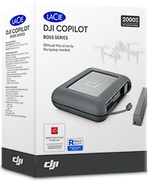 Lacie Dji Copilot Stgu2000400 Boss Series Portefeuille De Stockage Des Donnees Hdd 2 To Avec 3 Years Rescue Data Recovery Service Plan