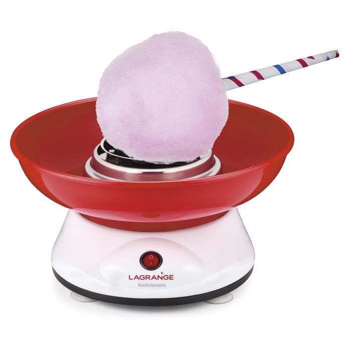 Appareil A Barbe A Papa Lagrange 379003 - Blanc - 400w - Cuve Amovible En Thermoplastique