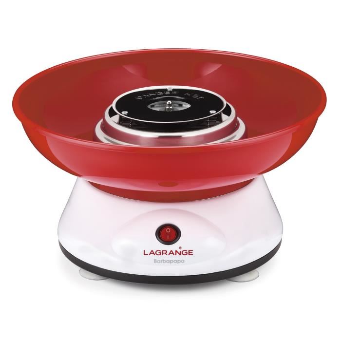 Appareil A Barbe A Papa Lagrange 379003 - Blanc - 400w - Cuve Amovible En Thermoplastique