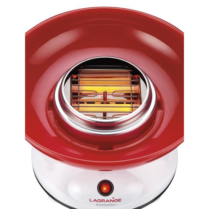 Appareil A Barbe A Papa Lagrange 379003 - Blanc - 400w - Cuve Amovible En Thermoplastique